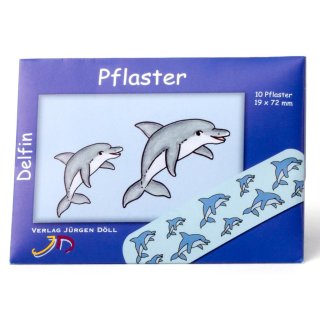 wd132811-pflastertaeschchen-delfin-bild-einzelpflaster