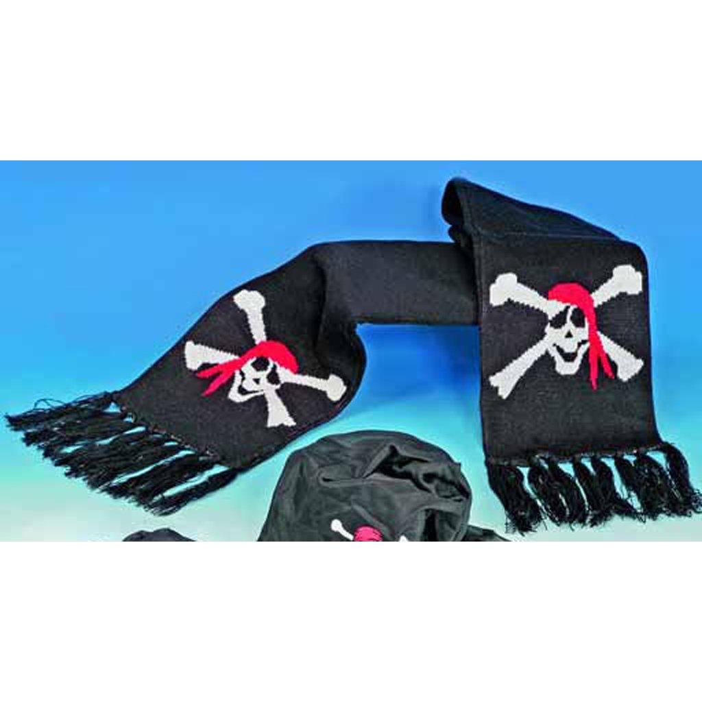 Schal Piratenflagge schwarz ☠ absoluter Restposten