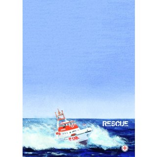 Briefpapier A4 RESCUE-Rettungskreuzer, SAR (Search and Rescue)