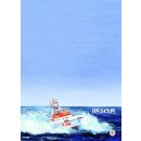 Briefpapier A4 RESCUE-Rettungskreuzer, SAR (Search and...