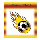 Tattoo Fu&szlig;balljungs Feuerball