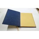 Gästebuch 23x26 cm blau, Büttenpapier